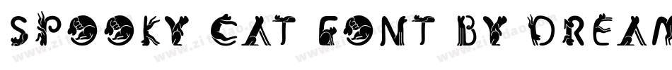 Spooky Cat Font by Dreamink-7NTypes字体转换